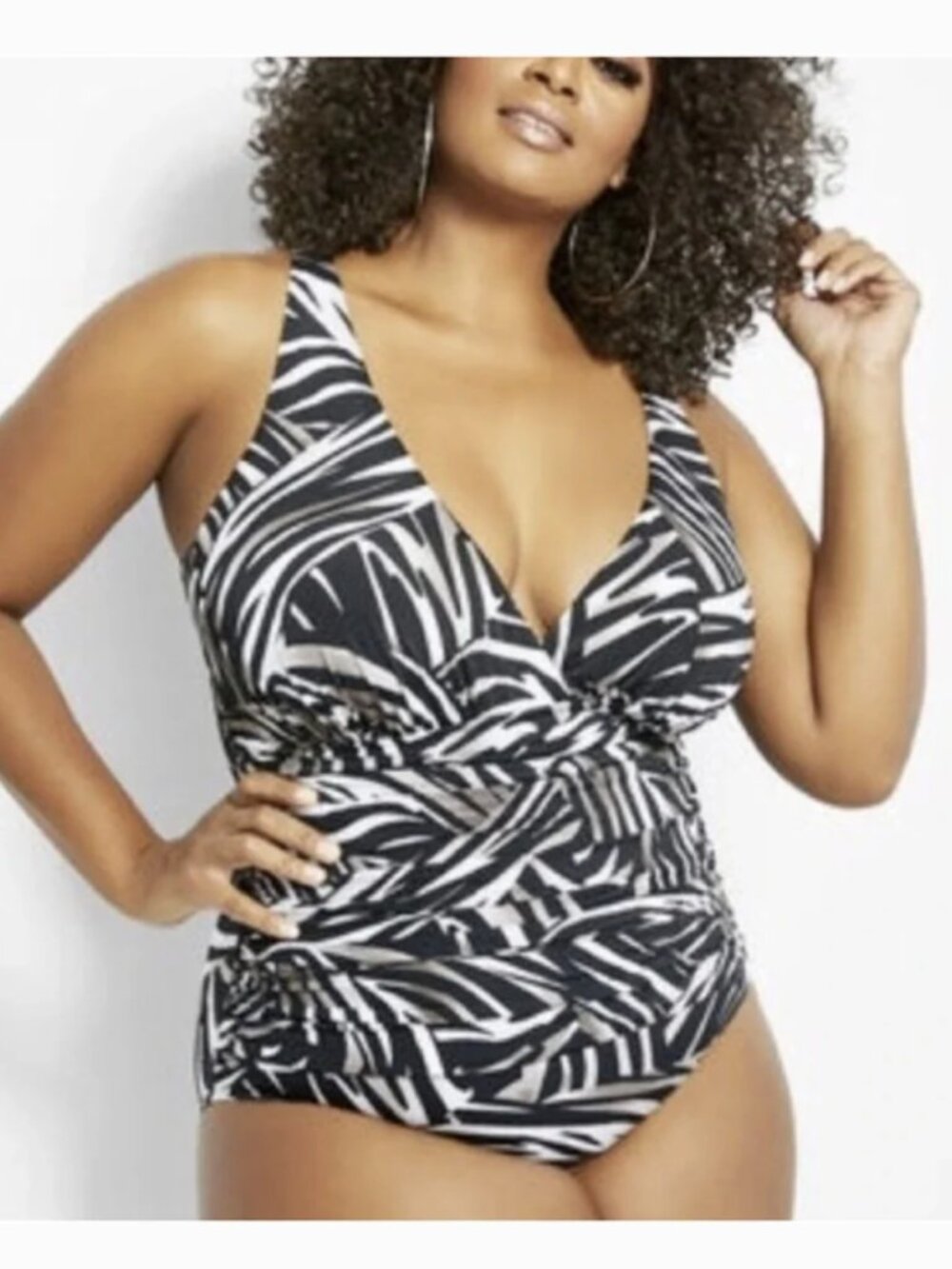 NWT Miraclesuit Nora one piece swimsuit in Safari Stripe 24W